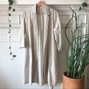 Ali Golden linen duster